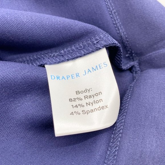 Draper James Persley Ponte Dress Nassau Navy Plus Size 2X NEW - Picture 10 of 12